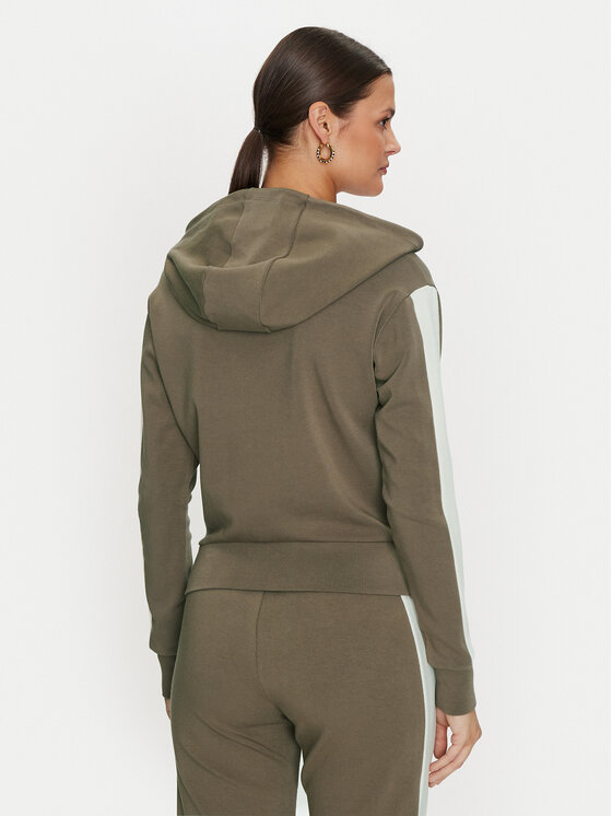 Guess Guess Pulóver Elea V4YQ02 KCDN0 Khaki Relaxed Fit