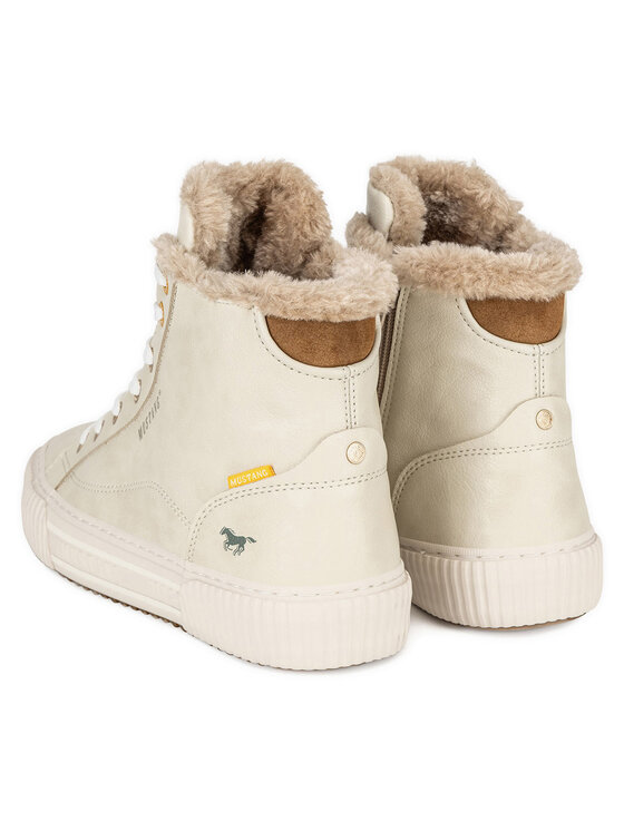 Mustang Mustang Schnürschuhe 1442-601 Écru