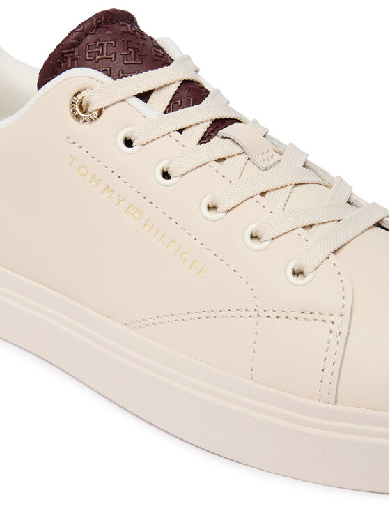 Tommy Hilfiger Tommy Hilfiger Sneakers Th Feminine Cupsole Monogram FW0FW09606 Crem