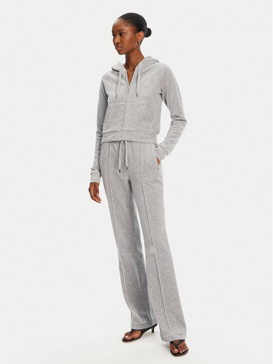 Juicy Couture Juicy Couture Spodnie dresowe Tina JCAPW045 Szary Regular Fit