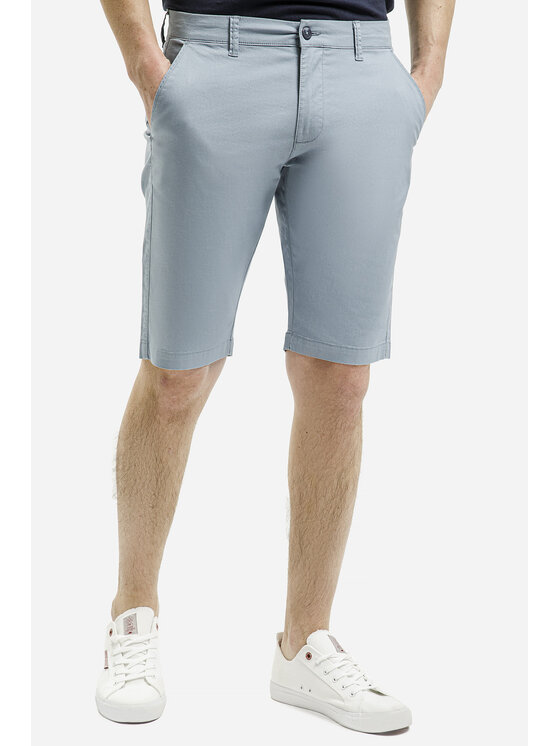 Cross Jeans Cross Jeans Szorty materiałowe A 565-622 Niebieski Chino Fit