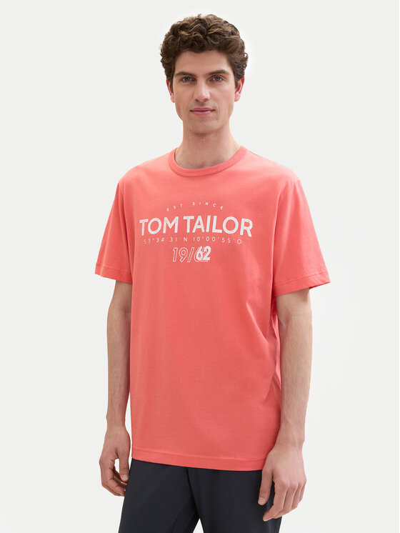 Tom Tailor Tom Tailor Tricou 1041871 Roșu Regular Fit