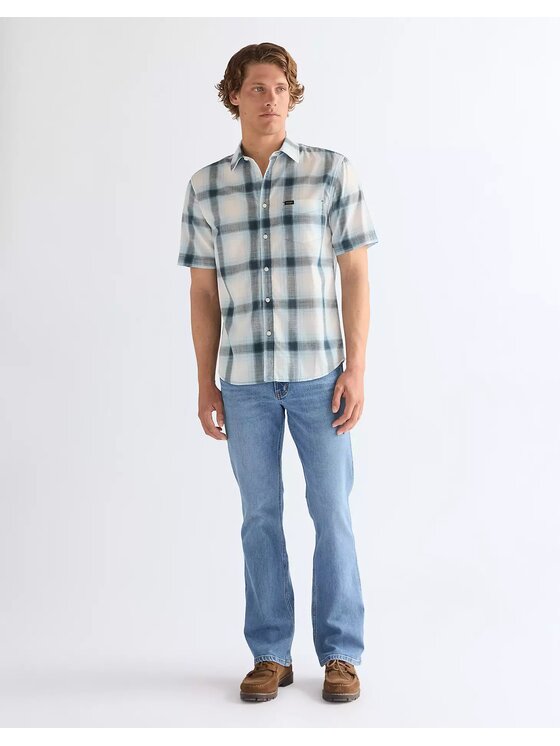 Wrangler Wrangler Koszula SS 1 PKT SHIRT Kolorowy Regular Fit
