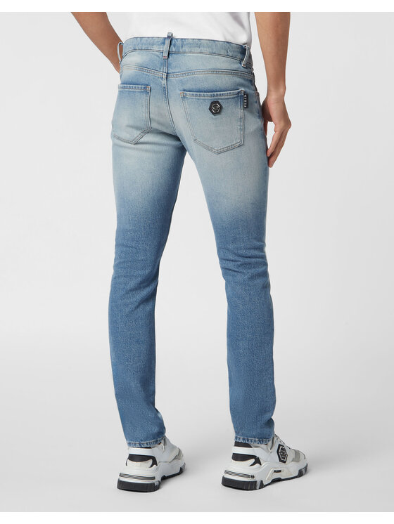 PHILIPP PLEIN PHILIPP PLEIN Jeansy 15535 Niebieski jasny Slim Fit
