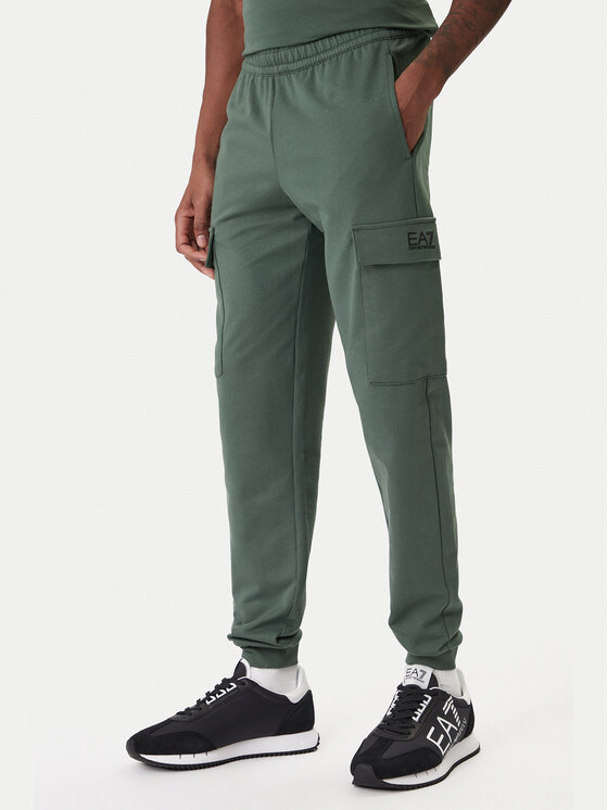 EA7 Emporio Armani Pantaloni trening 8NPP67 PJVRZ U7260 Verde Regular Fit