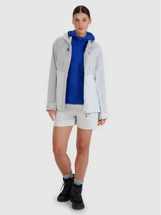 4F 4F Fleecová mikina 4FWSS25TFSWF481-36S Modrá Regular Fit