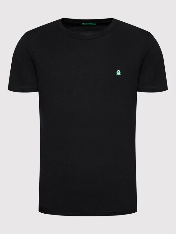 United Colors Of Benetton United Colors Of Benetton T-krekls 3MI5J1AF7 Melns Regular Fit