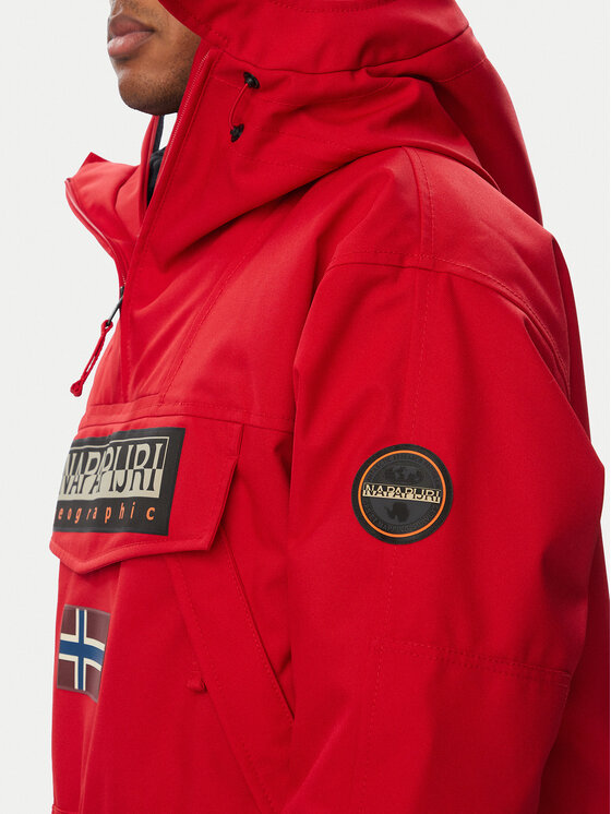 Napapijri Napapijri Μπουφάν anorak Skidoo Next NP0A8B3G Σκούρο κόκκινο Loose Fit