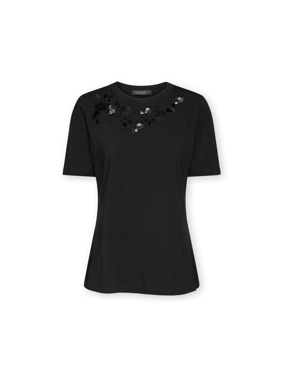 Elena Mirò Elena Mirò T-shirt G052Z000703N033 Nero Regular Fit