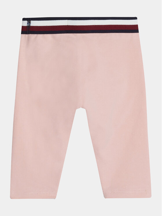 Tommy Hilfiger Tommy Hilfiger Legginsy KN0KN01948 Różowy Slim Fit