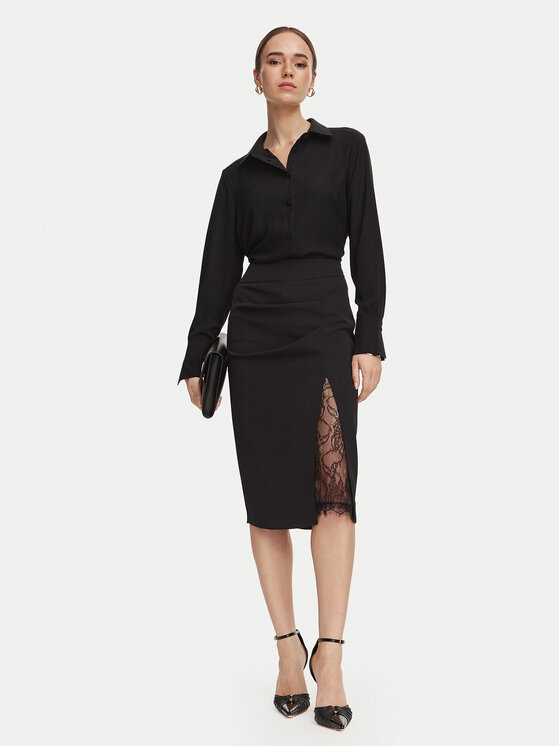 Rinascimento Rinascimento Krekls CFC0130227003 Melns Regular Fit