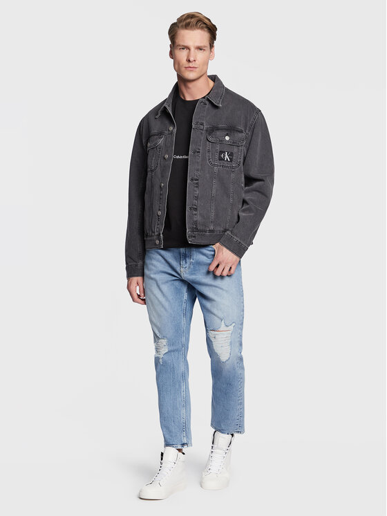 Calvin Klein Jeans Calvin Klein Jeans Džínsová bunda J30J322767 Sivá Regular Fit