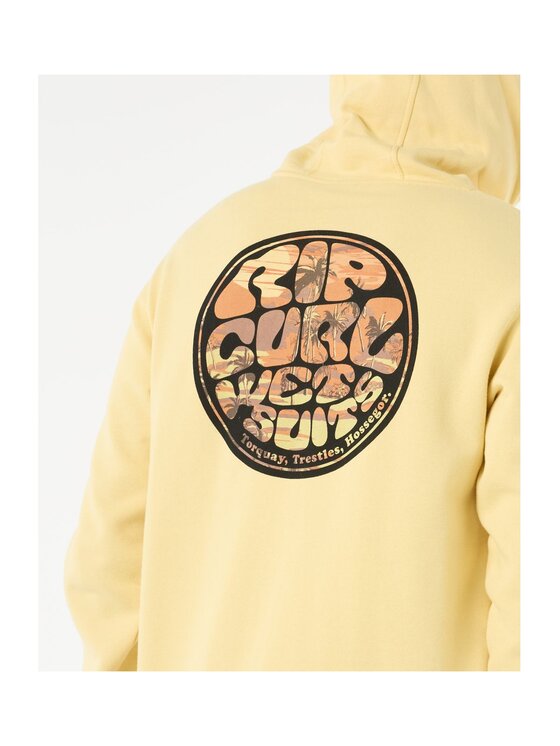 Rip Curl Rip Curl Bluza Wettie Passage Icon Zip Thru Żółty Standard Fit