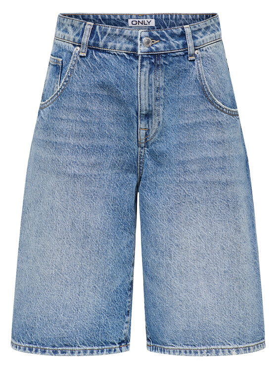 ONLY ONLY Bermuda nadrág Mate 15340976 Kék Baggy Fit