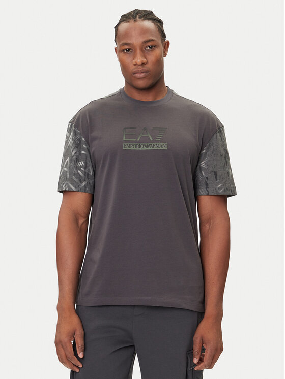 EA7 Emporio Armani EA7 Emporio Armani Тишърт 7M001130 AF16548 U8117 Сив Regular Fit