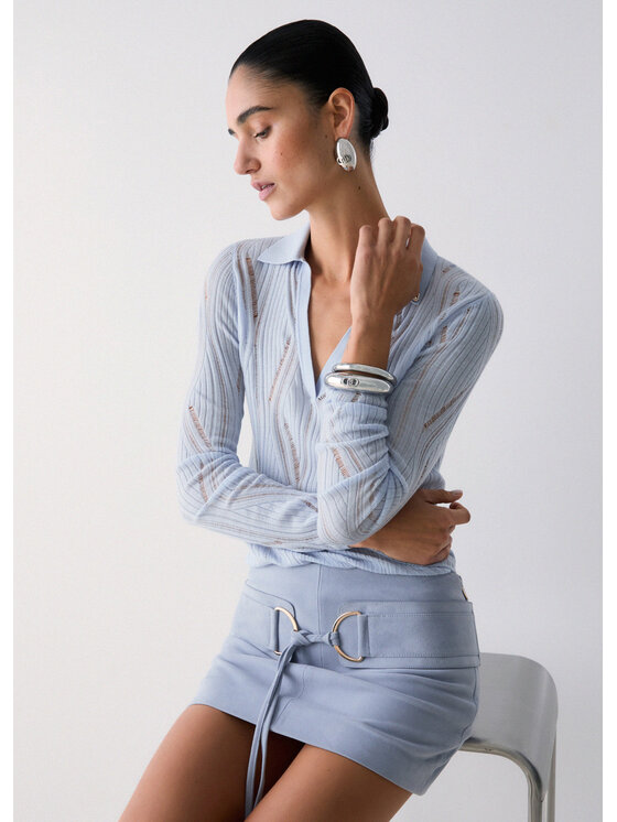 Liu Jo Liu Jo Maglione CA6062MA77QP9580 Celeste Regular Fit