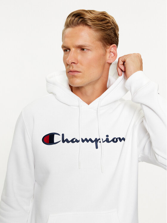 Champion Fit 219203 Comfort Weiß Hooded Sweatshirt Sweatshirt