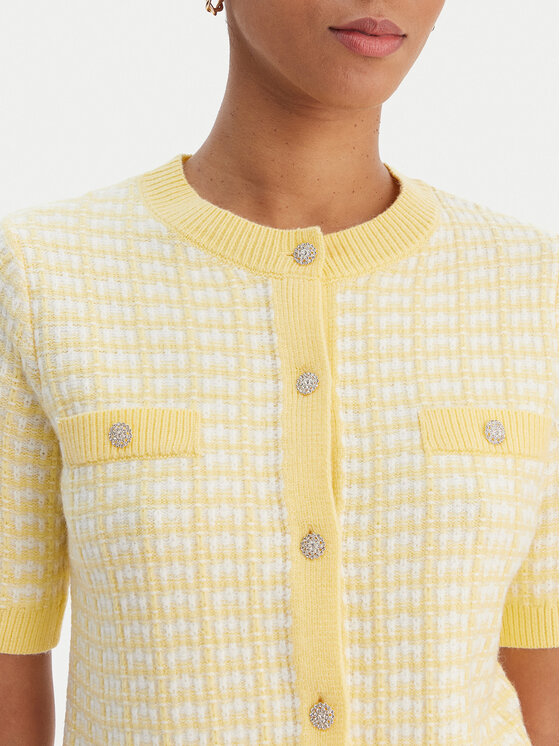 Morgan Morgan Cardigan 261-MIRES Giallo Slim Fit