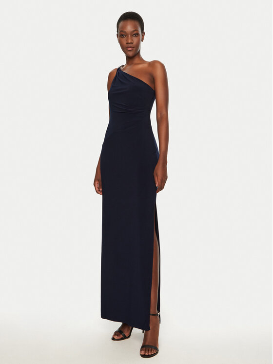 LAUREN RALPH LAUREN Lauren Ralph Lauren Večerní šaty 253751483 Tmavomodrá Slim Fit