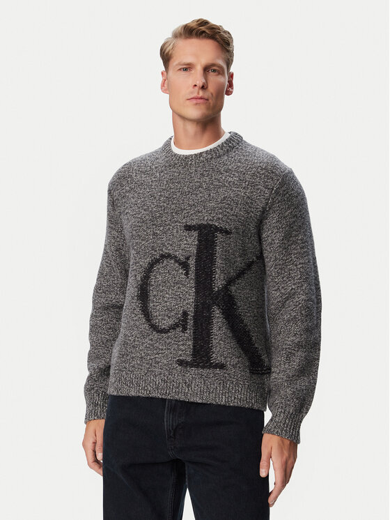 Calvin Klein Jeans Calvin Klein Jeans Пуловер LV04RH311G Сив Regular Fit