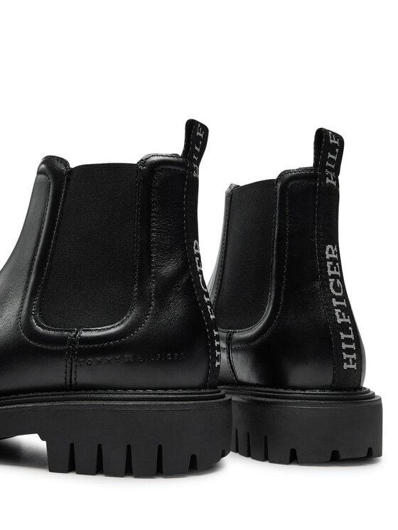 Tommy Hilfiger Tommy Hilfiger Боти тип челси Chunky FM0FM05197 Черен
