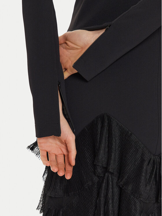 TWINSET TWINSET Rochie cocktail 242TT2300 Negru Slim Fit