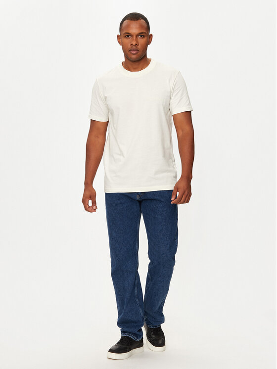 Calvin Klein Jeans Calvin Klein Jeans Tričko Institutional J30J326402 Écru Regular Fit