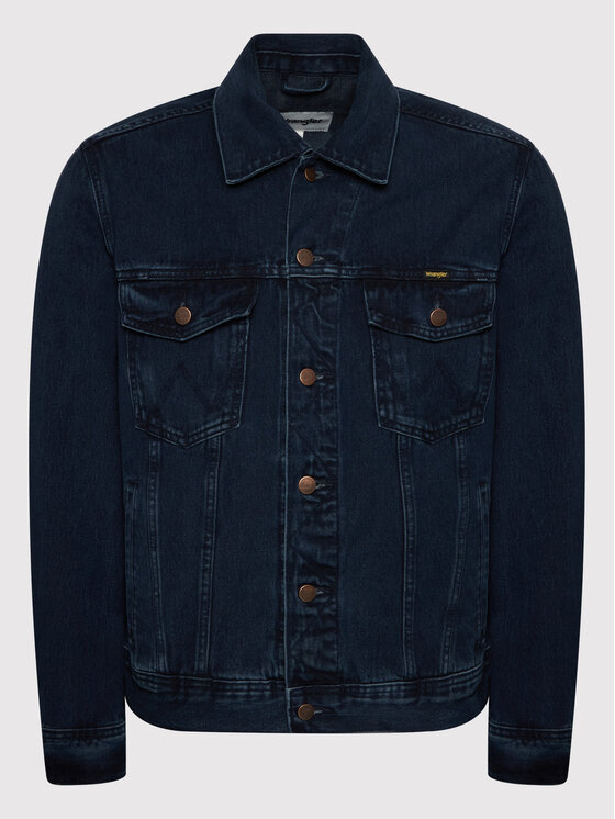 Wrangler Wrangler Giacca di jeans Authentic W410YN 112146047 Blu scuro Regular Fit