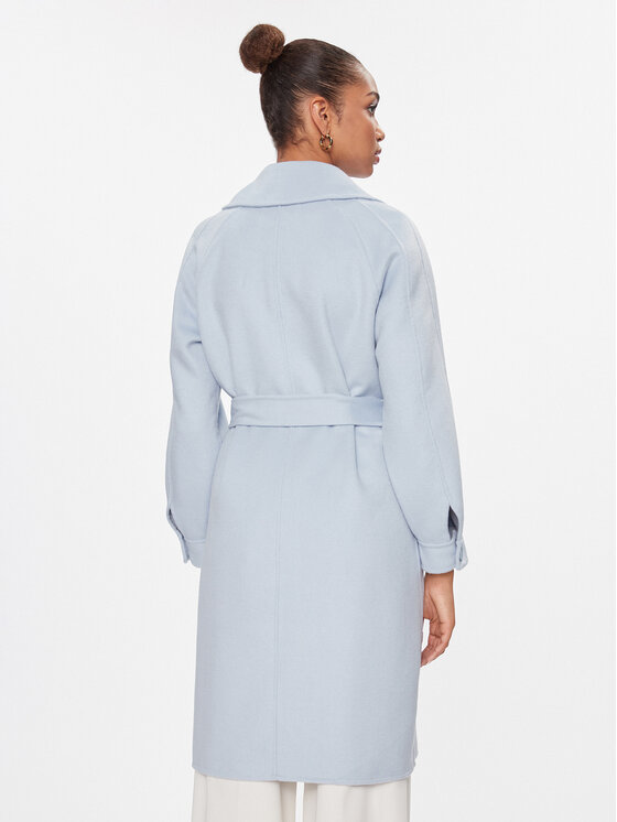 TWINSET TWINSET Kevad-sügis mantel 241TP2010 Sinine Regular Fit
