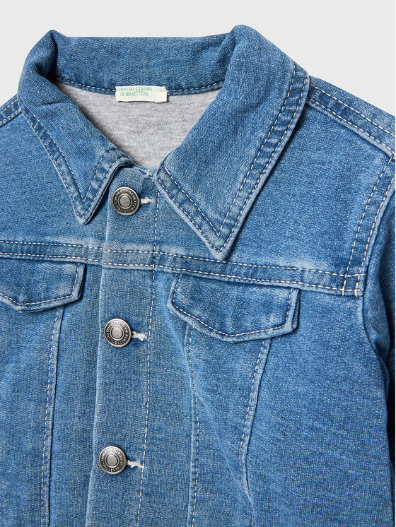United Colors Of Benetton United Colors Of Benetton Kurtka jeansowa 2BAYAN00F Niebieski Regular Fit