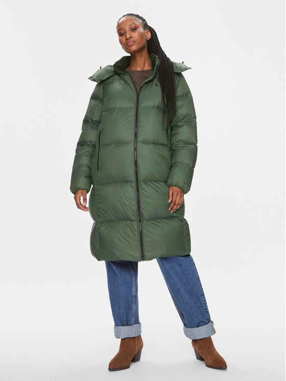 Calvin Klein Jeans Giubbotto piumino J20J221892 Verde Regular Fit, taglia : S