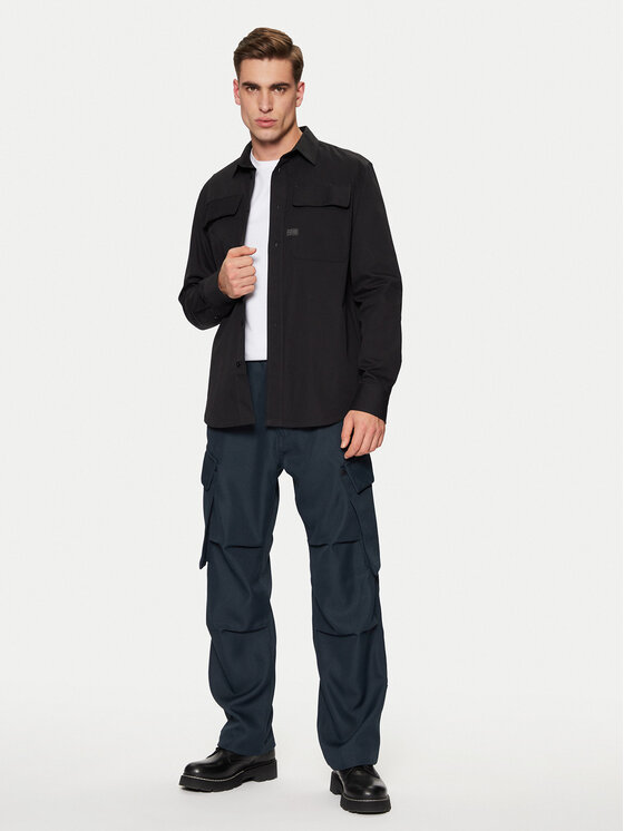 G-Star Raw G-Star Raw Kalhoty z materiálu R-3N D25224 862 Tmavomodrá Straight Fit