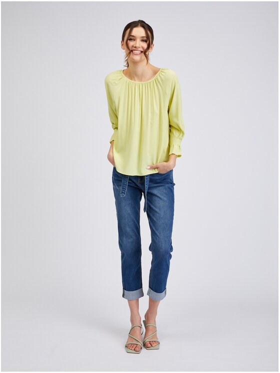 Orsay Orsay Bluzka 603087884000__42 Zielony Regular Fit