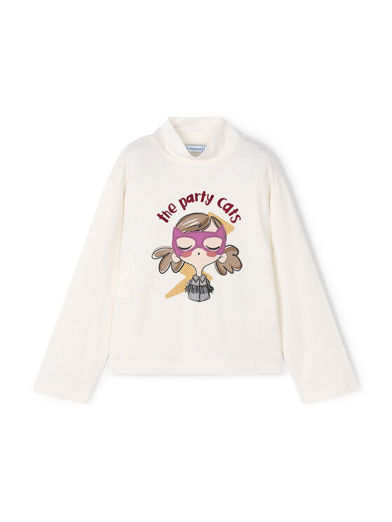 Mayoral Mayoral Rollkragenpullover 4002 Weiß Regular Fit