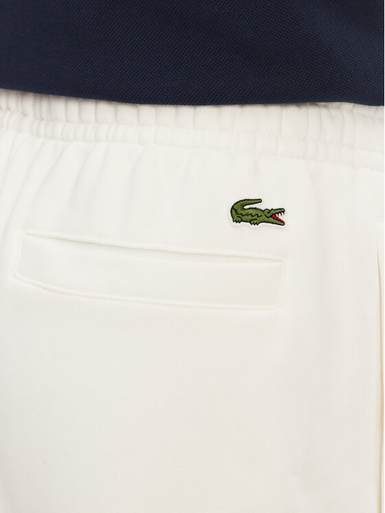 Lacoste Lacoste Pantaloni scurți sport Unisex GH0990 Écru Regular Fit