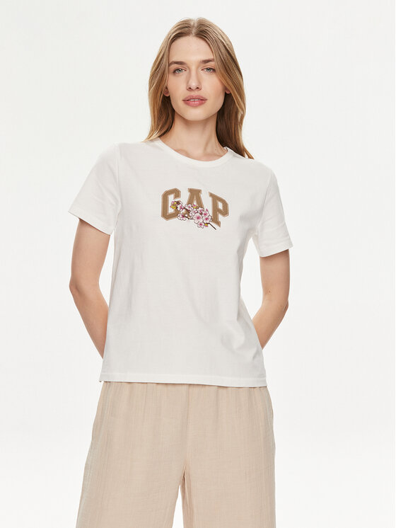 Gap T-shirt 878165-00 Bijela Regular Fit