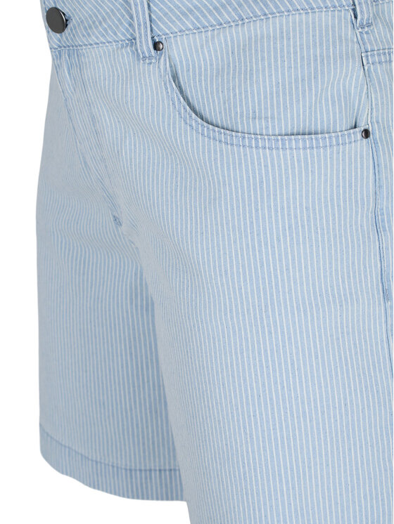Zizzi Zizzi Jeans kratke hlače J10886B Svetlo modra Regular Fit