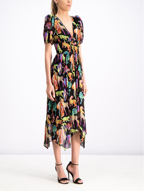 The Kooples The Kooples Poletna obleka Funky Jungle FROB18055K Pisana Regular Fit