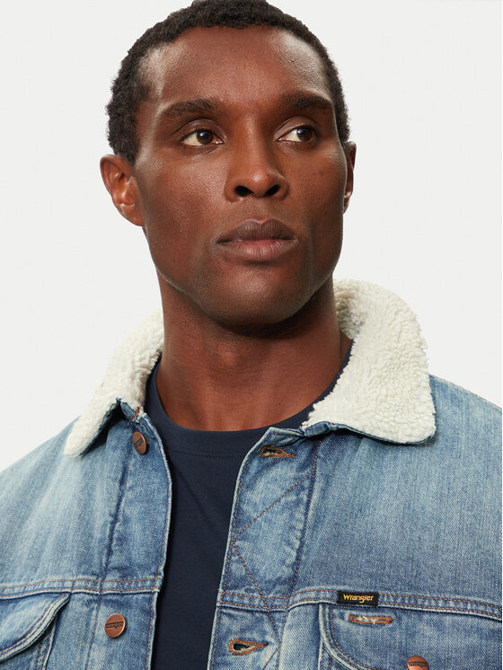 Wrangler Wrangler Τζιν μπουφάν 112357271 Μπλε Regular Fit
