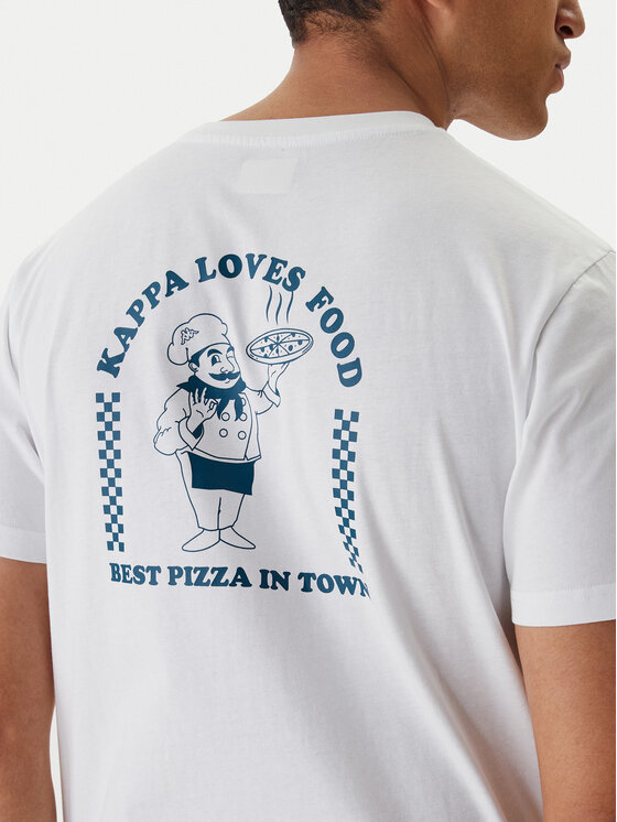 Kappa Kappa Marškinėliai Ichico 37276JW Balta Regular Fit