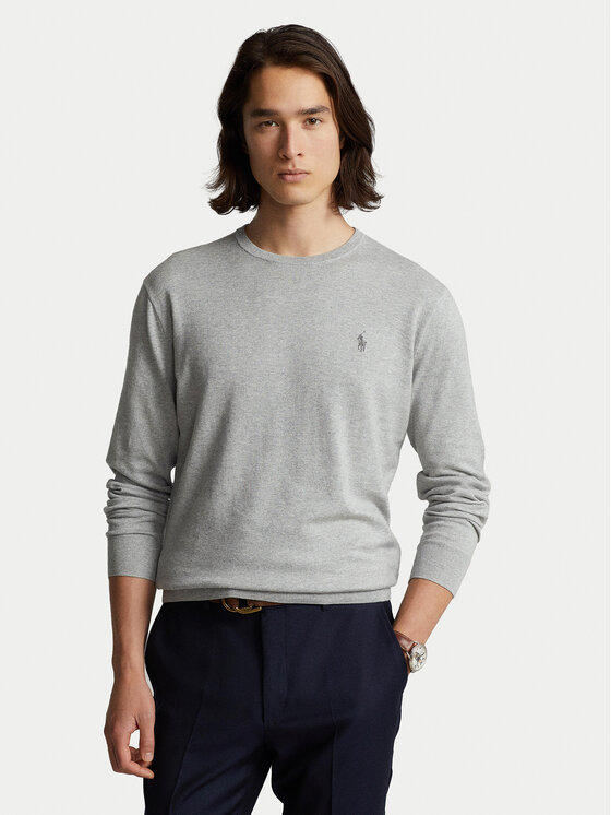 Polo Ralph Lauren Polo Ralph Lauren Pulover 710684957003 Gri Slim Fit