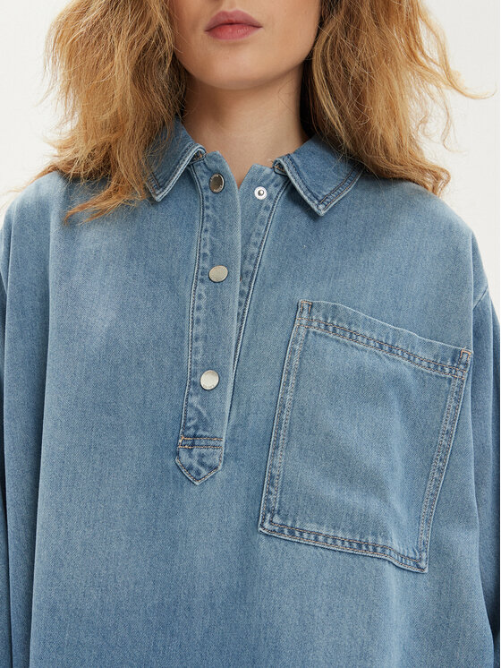 s.Oliver s.Oliver camicia di jeans 2140995 Blu Loose Fit