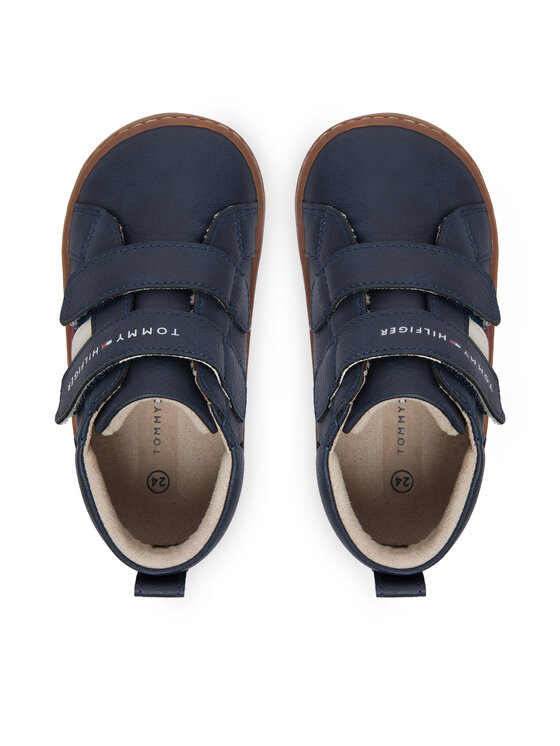 Tommy Hilfiger Tommy Hilfiger Superge Mid Cut Velcro Sneaker T1XH-35222-1355800 Mornarsko modra