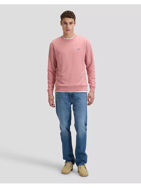 Lee Lee Felpa PATCH CREW SWS Arancione Regular Fit