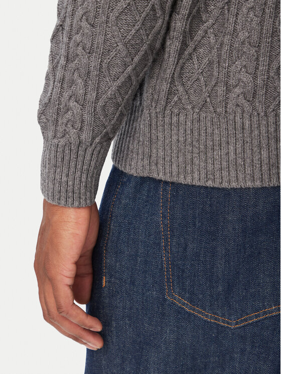 Guess Jeans Guess Jeans Пуловер M6BR01 Z1224 Сив Regular Fit