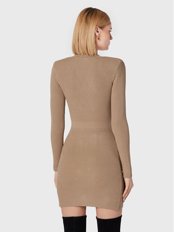 Elisabetta Franchi Elisabetta Franchi Džemper haljina AM-39S-26E2-V500 Bež Slim Fit