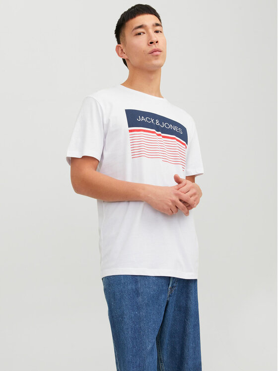 Jack & Jones Jack & Jones Set di 3 T-shirt 12234413 Bianco Regular Fit