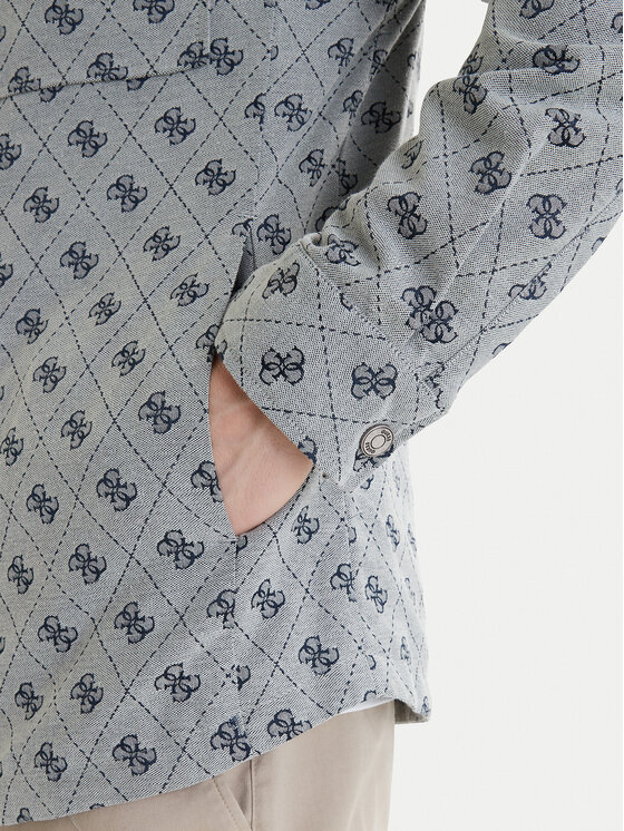 Guess Guess Преходно яке M6GL05 W1661 Сив Classic Fit