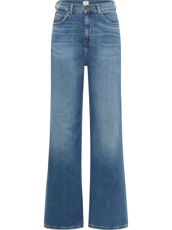 Mustang Mustang Jeansy Style Luise Wide Niebieski Wide Fit