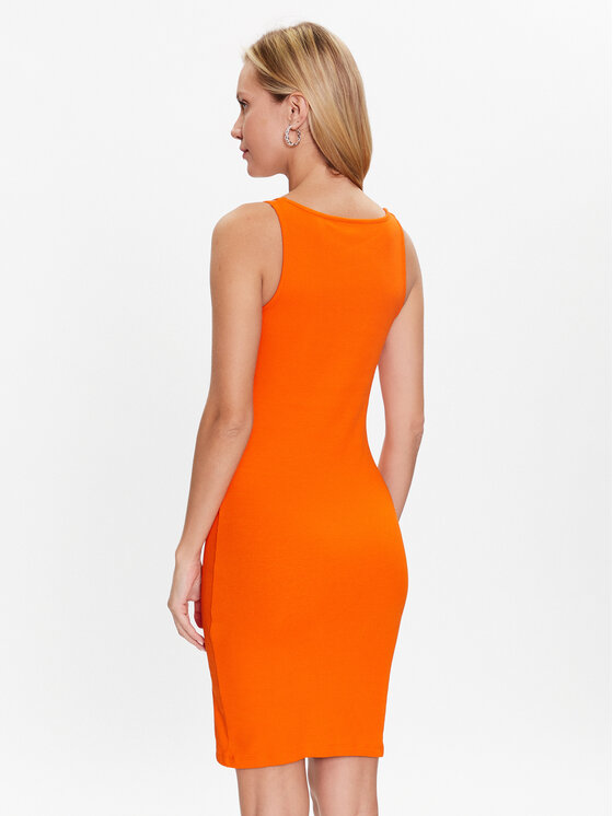 HUGO Hugo Sukienka codzienna Nirabel 50486561 Pomarańczowy Slim Fit